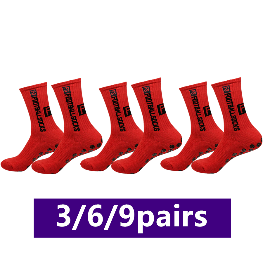 Sports Grip - 3/6/9 paires de chaussettes unisexes antidérapantes