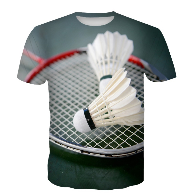 Badminton T-Shirts volant impr - Badminton Shuttlecock avis et prix
