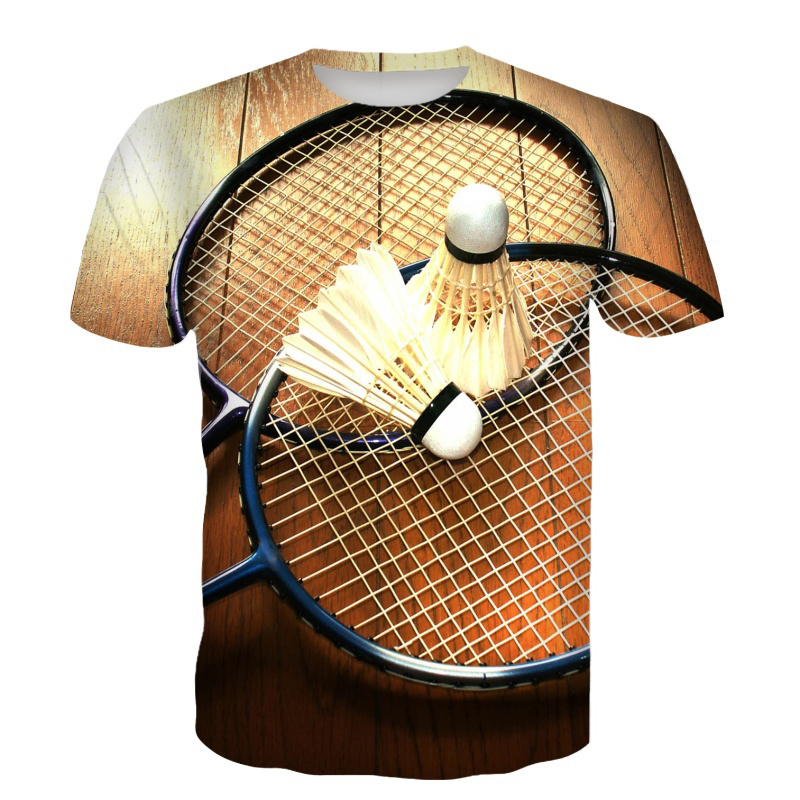 Badminton T-Shirts volant impr - Badminton Shuttlecock avis et prix