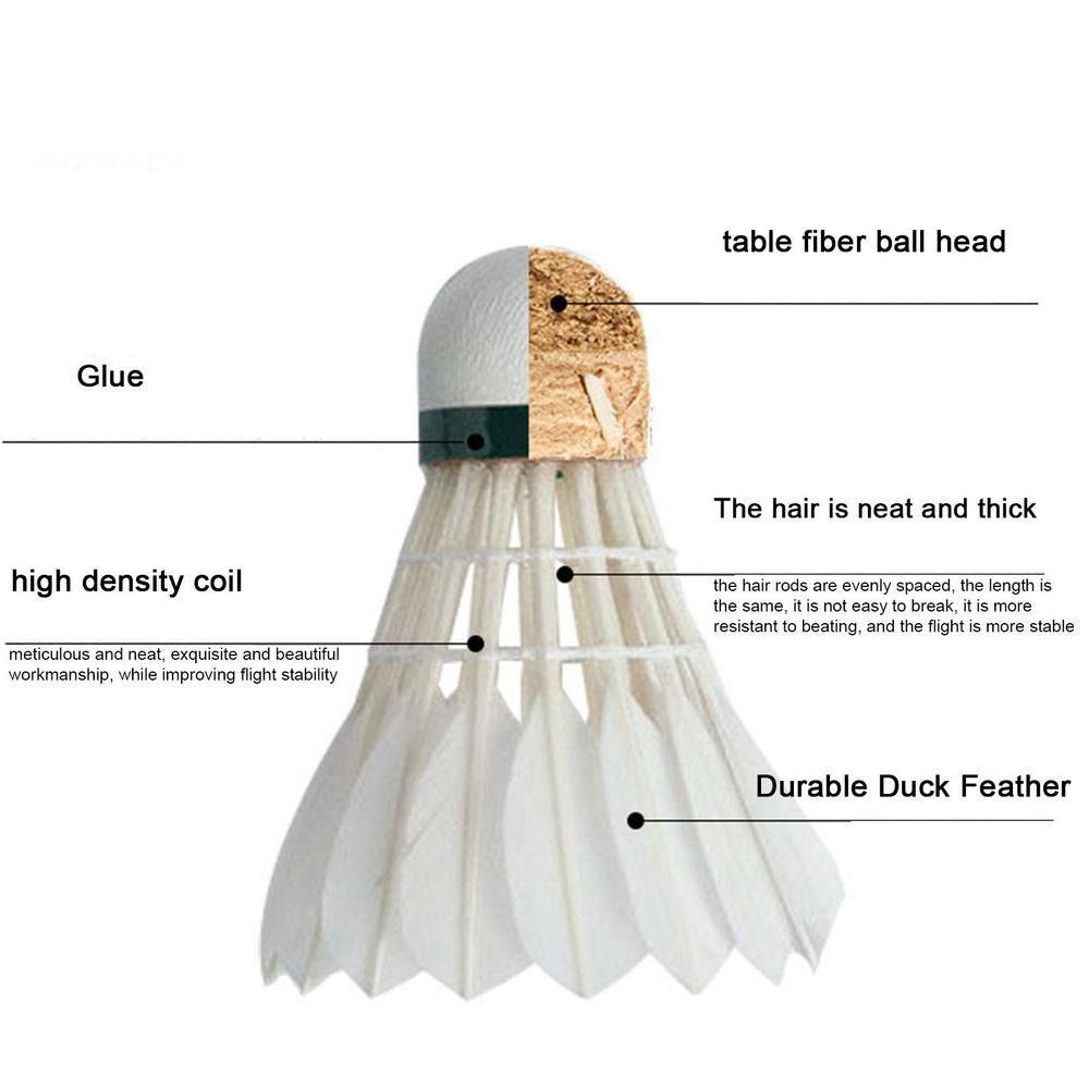 Volants de badminton blancs ne - Feather Shuttlecock avis et prix